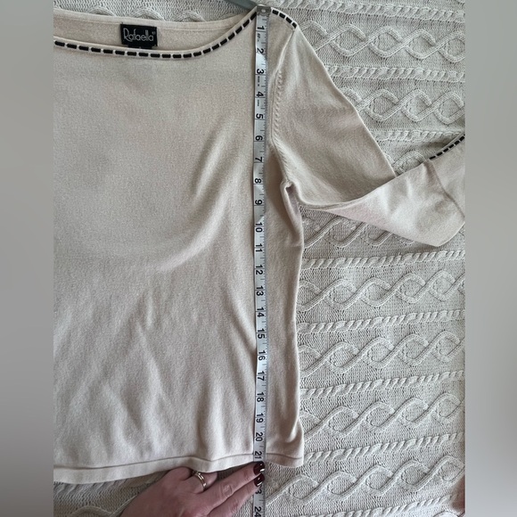 Rafaella Rich Cream Sweater Women’s Size Small - Picture 12 of 15